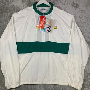 Vtg 90s Masters Golf Windbreaker Jacket XXL 2XL JAMMIN USA Deadstock Flaw NWT